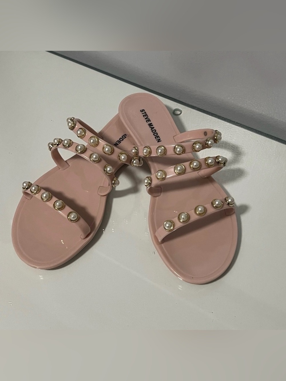 Steve Madden Pink Studded Sandals